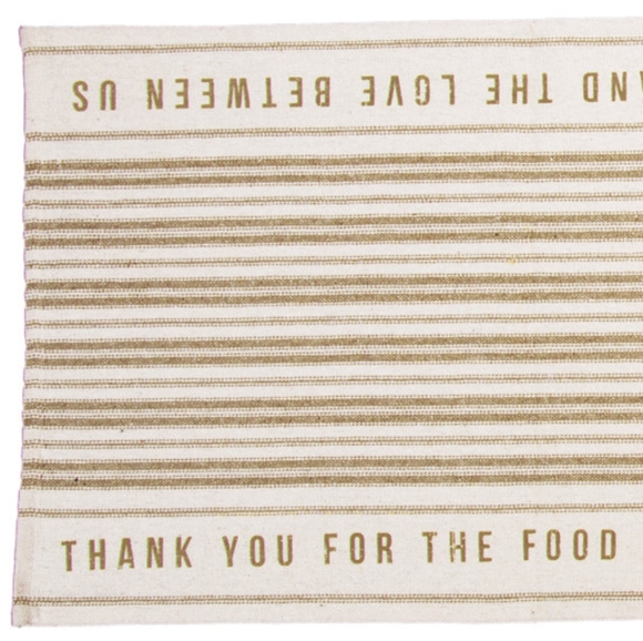 Table Runner Everyday Thank You for the Food 56" Fall Harvest Thanksgiving - Picture 2 of 6